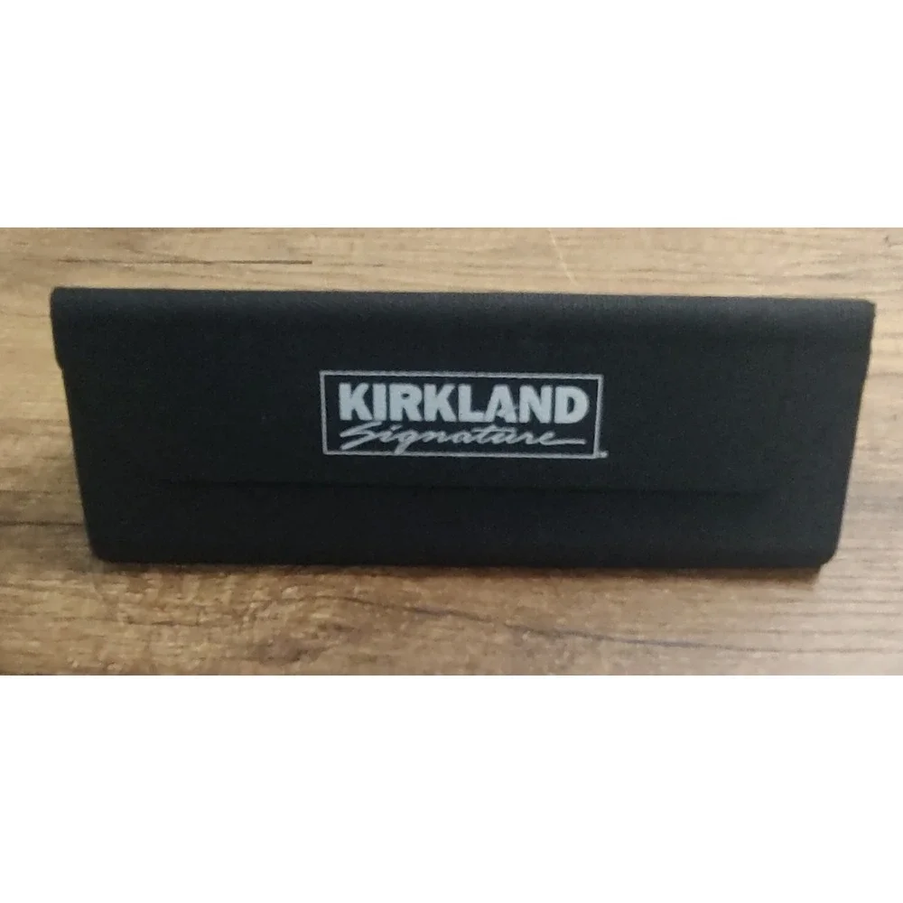 Kirkland Signature Eyeglasses Case Semi Collapsible Canvas Triangle B5